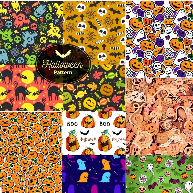 Halloween Fabric Factory - OEM 10pcs Holiday Quilting Cloth Bundles