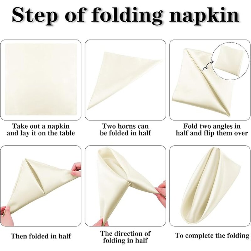 Silky Napkins Manufacturer - OEM 17 Inch Handmade Solid Color Tableware