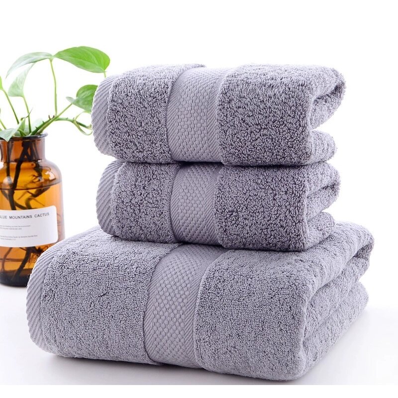 Jacquard Towel Set Supplier - OEM 3 Pack Bath Hand Wash Cloths Set