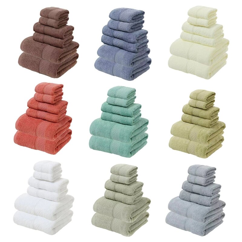 Cotton Towel Set Factory - OEM 3 Piece Lightweight Quick-Dry Bath Towels