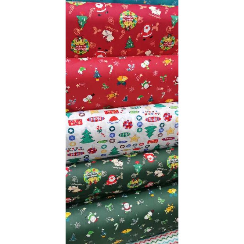 Christmas Fabric Manufacturer - OEM 8pcs Twill Cotton Holiday Bundles