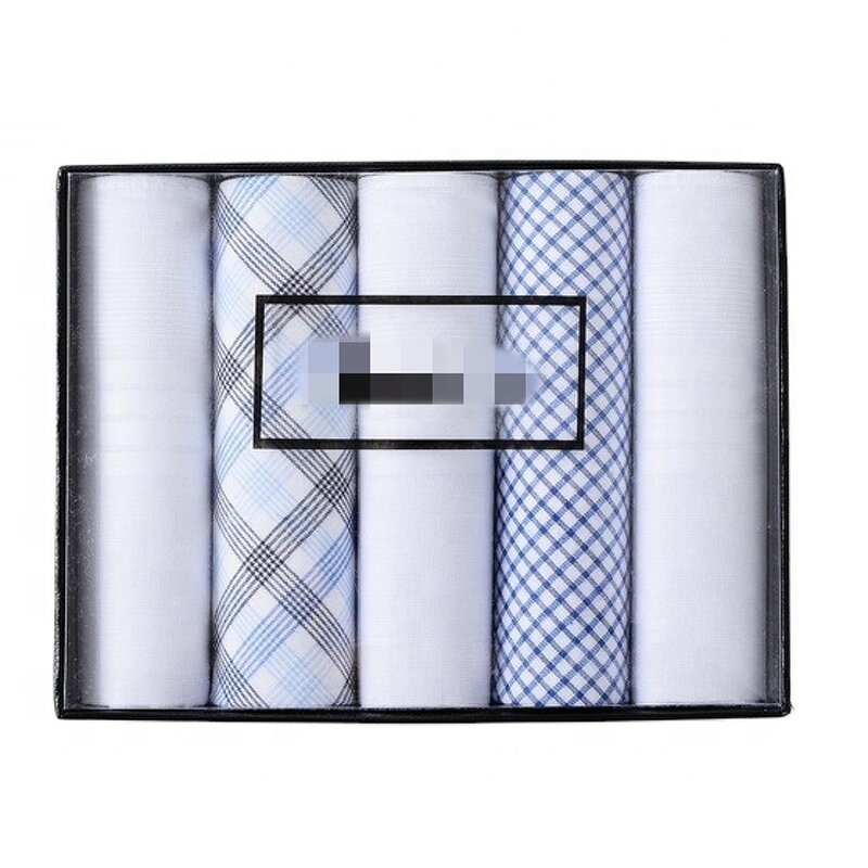 Gift Handkerchief Manufacturer - OEM 5 Packs Solid Color Fashion Hankies