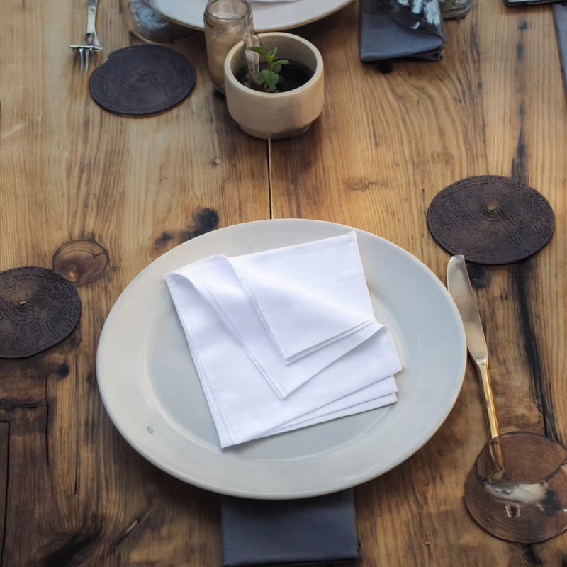 Cotton Pocket Square Factory - OEM Premium 40S White Plain Hankies