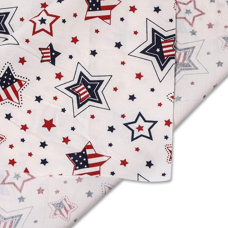 Patriotic Fabric Supplier - OEM 7pcs Cotton Twill Quilting Squares