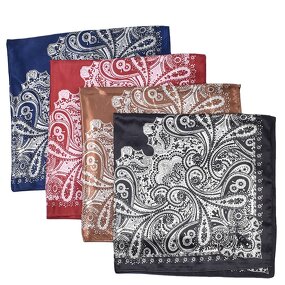Silk Scarf Manufacturer - OEM 35 Inch Square Floral Shawl Bandana