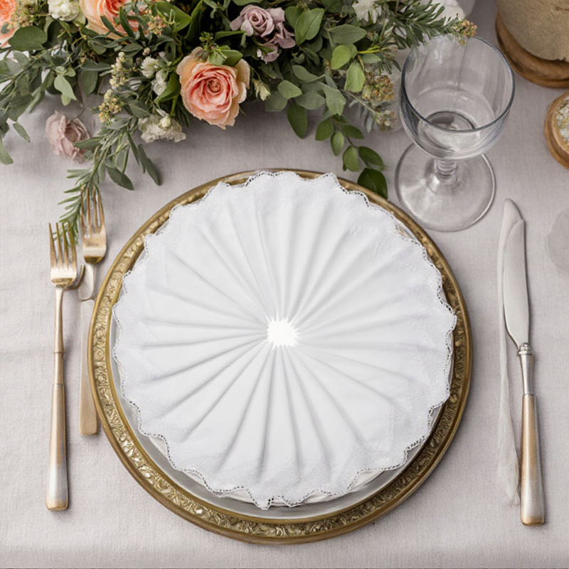 Lace Handkerchief Factory - OEM Vintage 100% Cotton Wedding Hankies