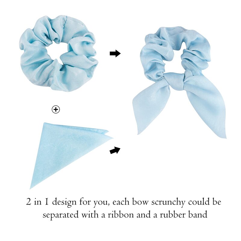 Bunny Scrunchies Factory - OEM Women's Satin Ear Hair Accessories