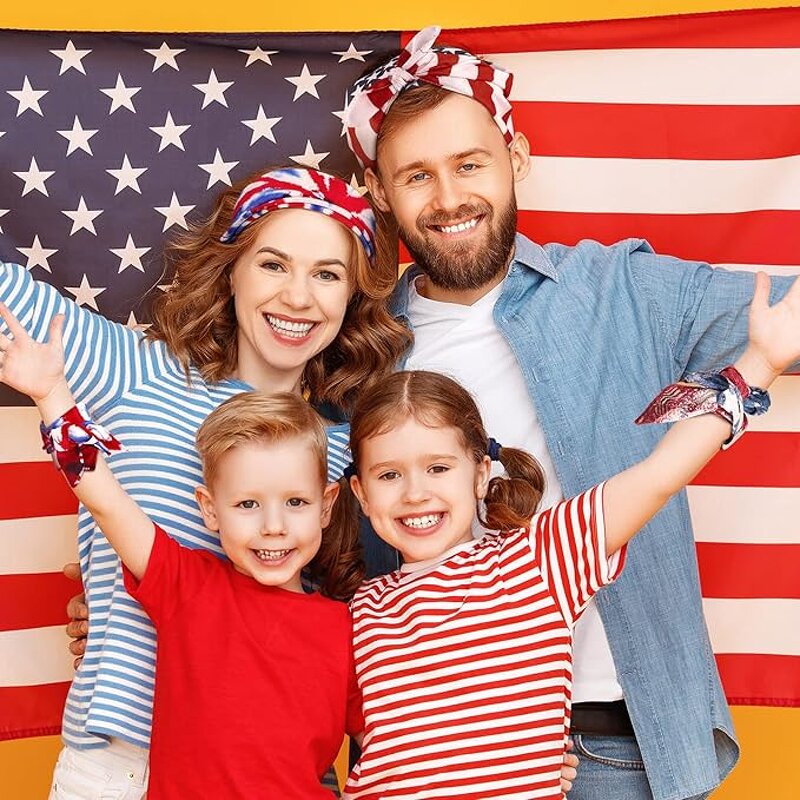 USA Flag Bandana Factory - OEM Custom Printed Breathable Square Scarf