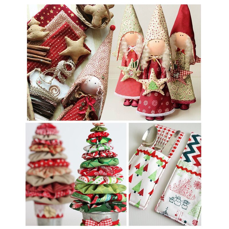 Christmas Fabric Manufacturer - OEM 8pcs Twill Cotton Holiday Bundles