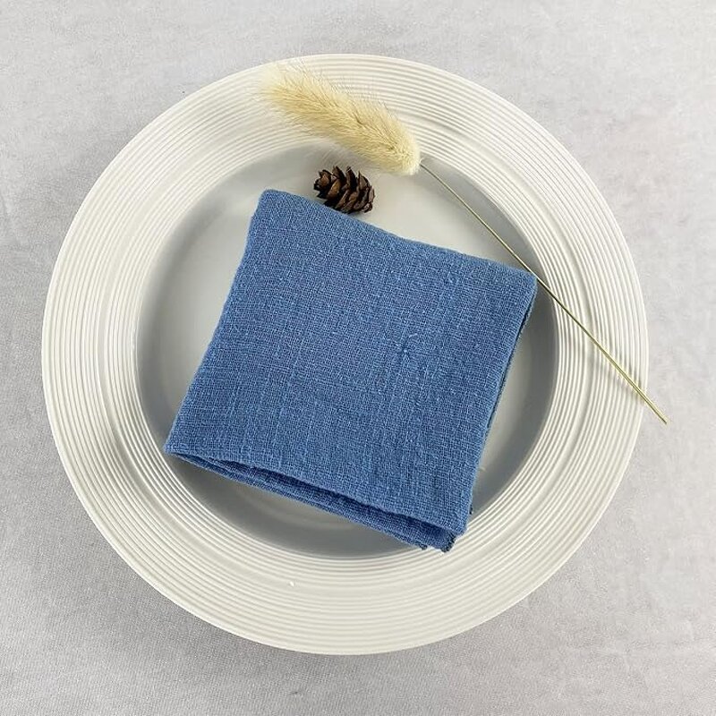 Linen Napkins Manufacturer - OEM 16.5in Natural Soft Cotton Dinner Napkins