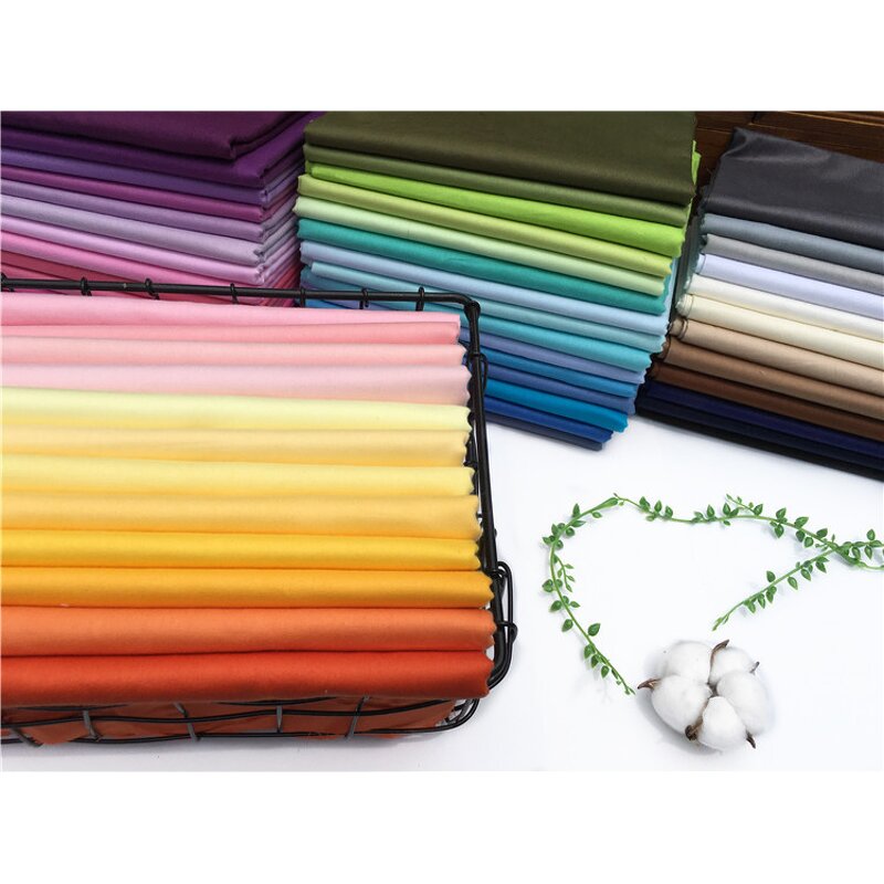 Solid Fabric Factory - OEM 50pcs Plain Color Cotton Sewing Squares