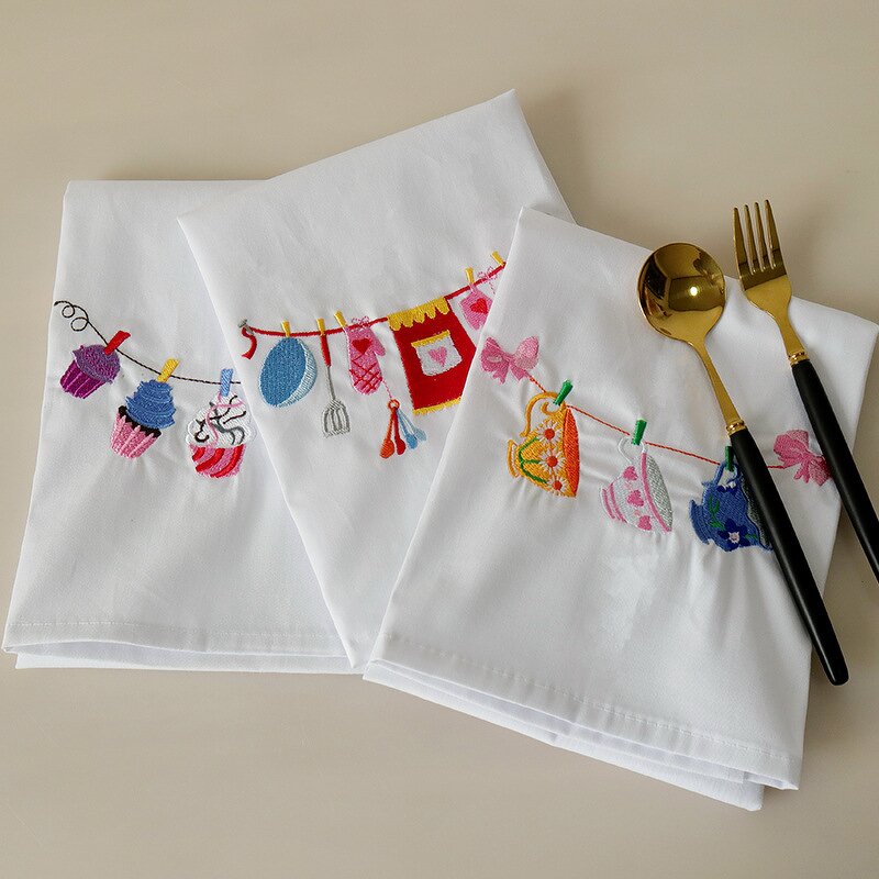 Kitchen Towel Manufacturer - OEM 45x65cm Soft Cotton Handmade Tea Towels