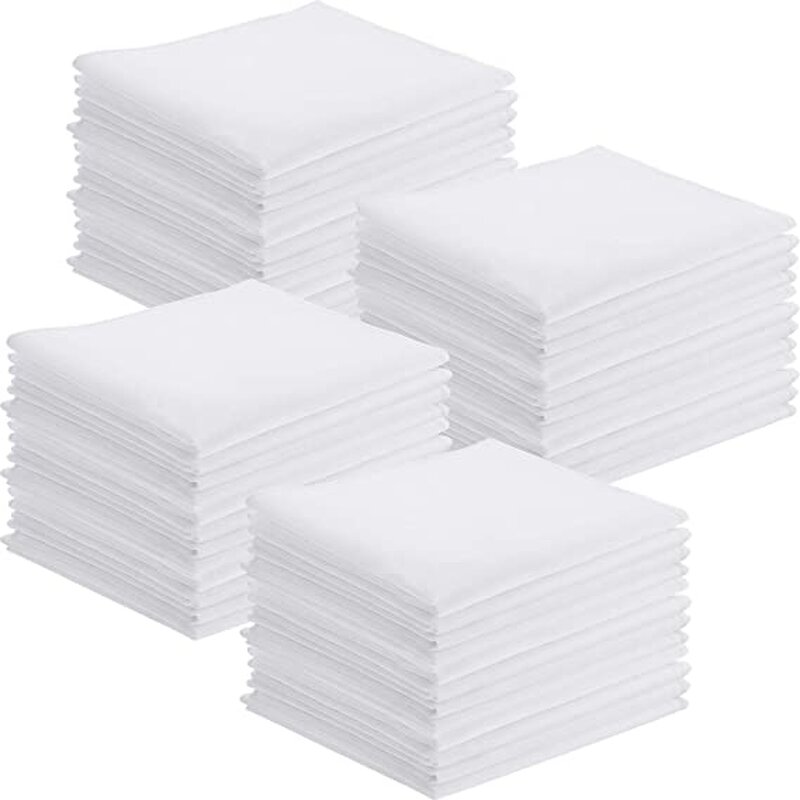 White Bandana Factory - OEM Various Size Cotton Tea Party Hankies