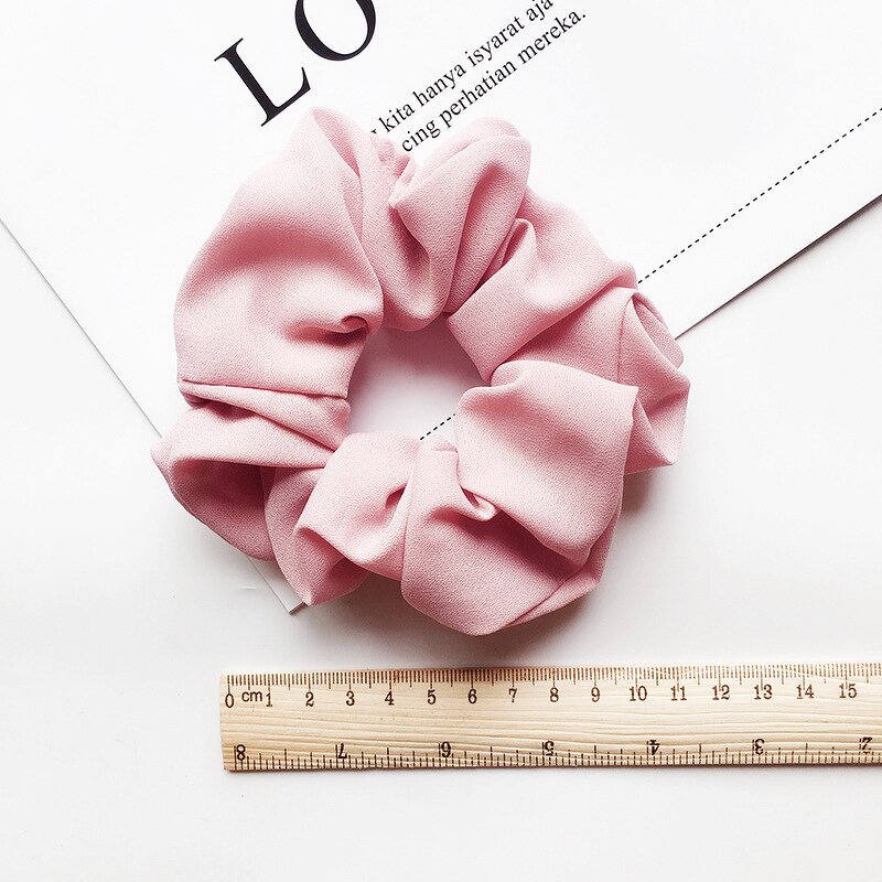 Chiffon Scrunchies Factory - OEM Girls Soft Solid Color Hair Ties