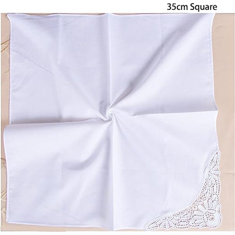 Lace Handkerchief Supplier - OEM Cotton Crochet Embroidery Hankies
