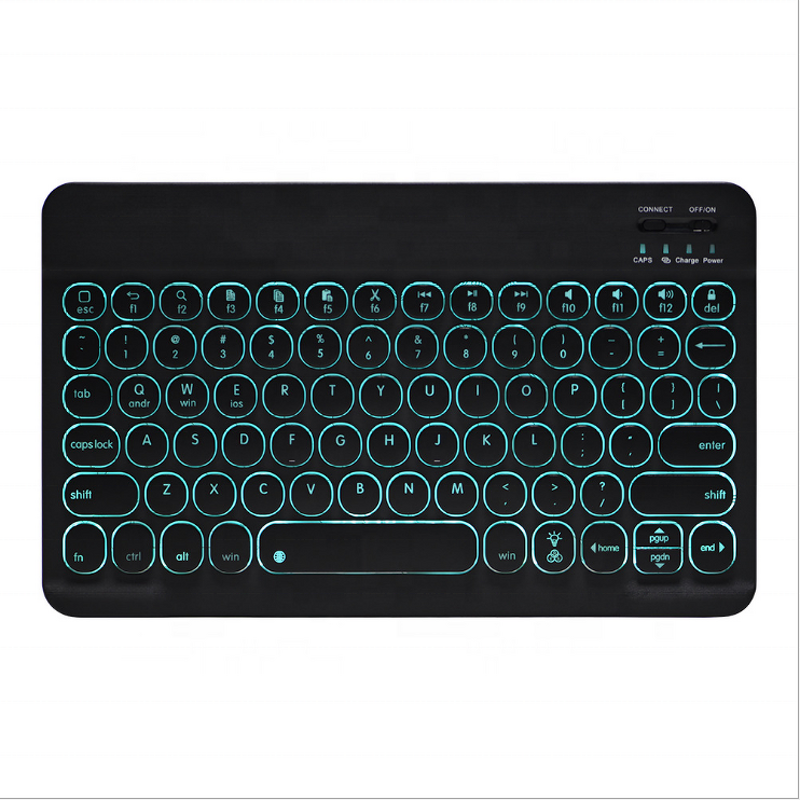 Wireless Keyboard Manufacturer - OEM Portable 7 Colors LED Backlit