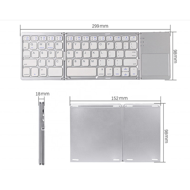 Foldable Keyboard Factory - OEM Ultra-Thin Portable Bluetooth Touchpad