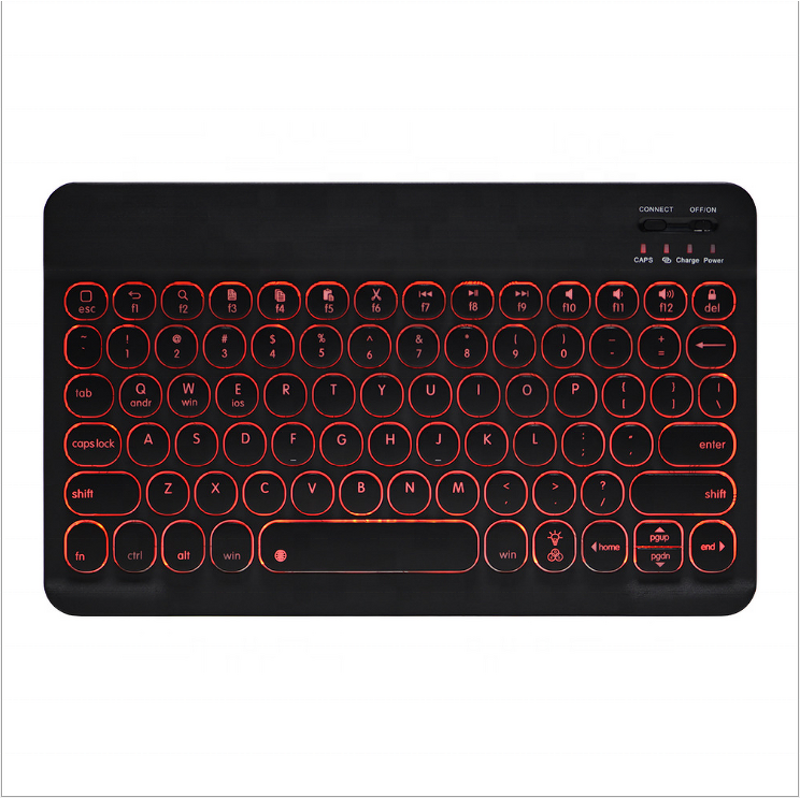 Wireless Keyboard Manufacturer - OEM Portable 7 Colors LED Backlit