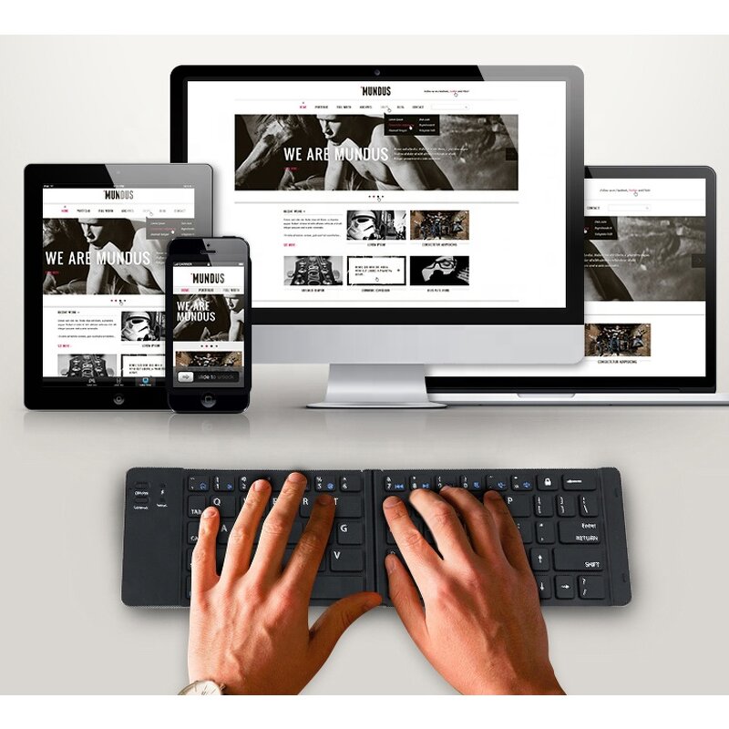 Folding Keyboard Manufacturer - OEM Ultra-Thin Three-Layer Bluetooth