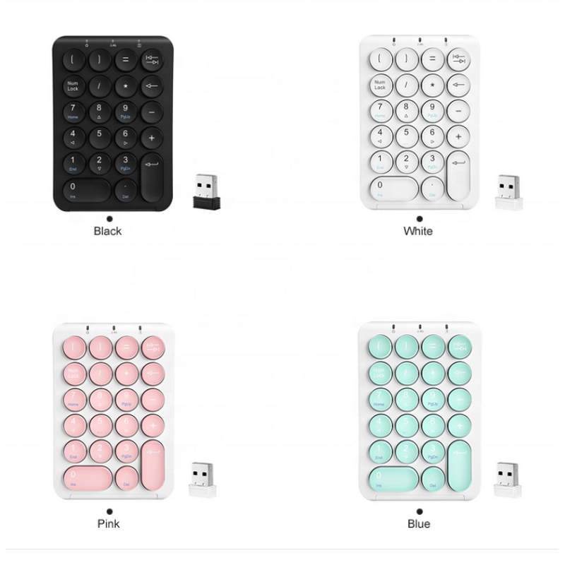 Wireless Numeric Keypad Manufacturer - OEM Portable Mini 2.4G USB Slim
