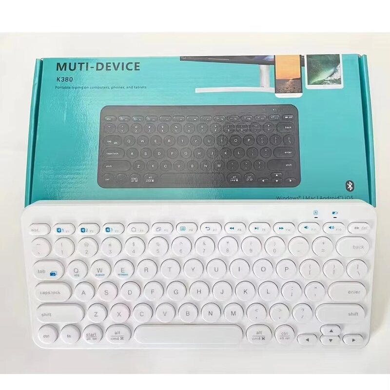 Bluetooth Keyboard Manufacturer - OEM Mini Slim Chocolate Keys Round