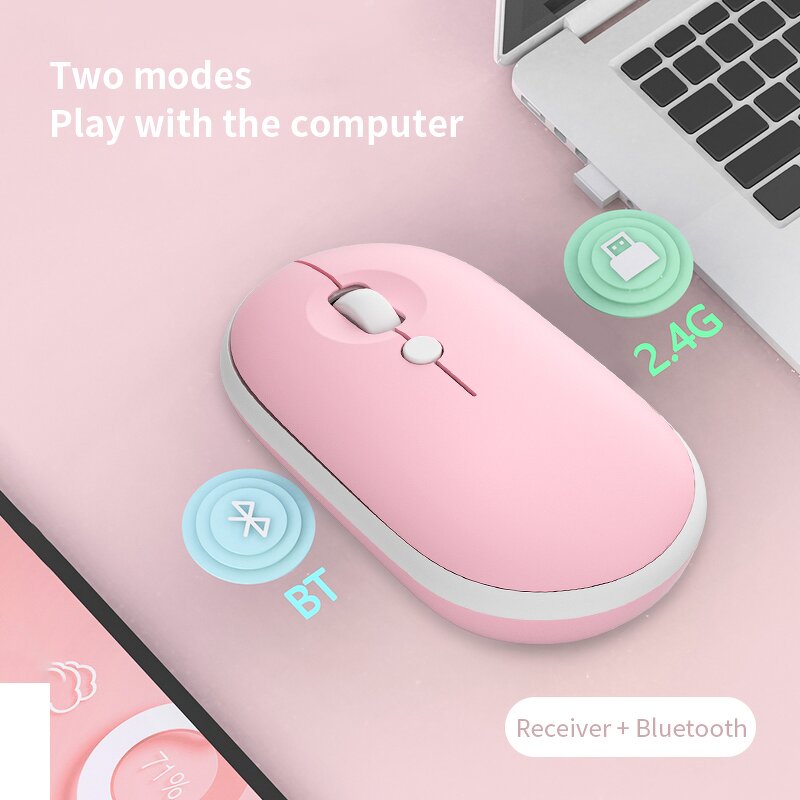 Wireless Mouse Factory - OEM 2025 Charging 2.4Ghz Bluetooth Colorful