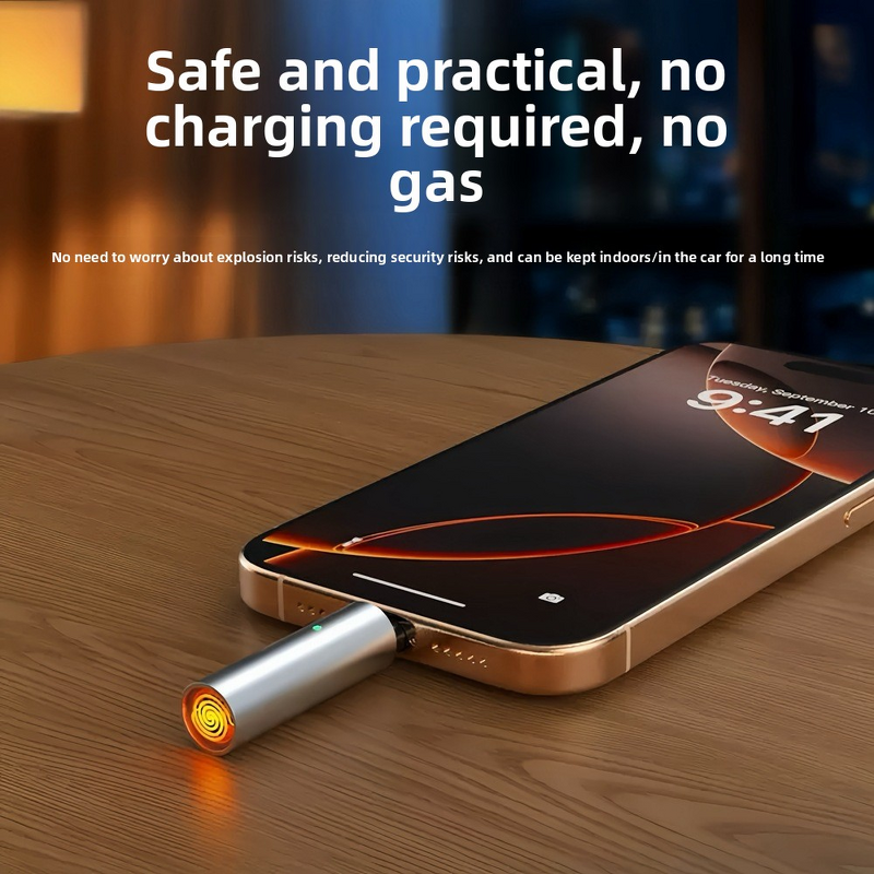 USB Lighter Factory - OEM 2026 Unique Mini Zero Flame Type C Keychain