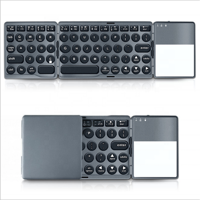Folding Keyboard Factory - OEM Hot Slim Tri-fold Wireless Touchpad