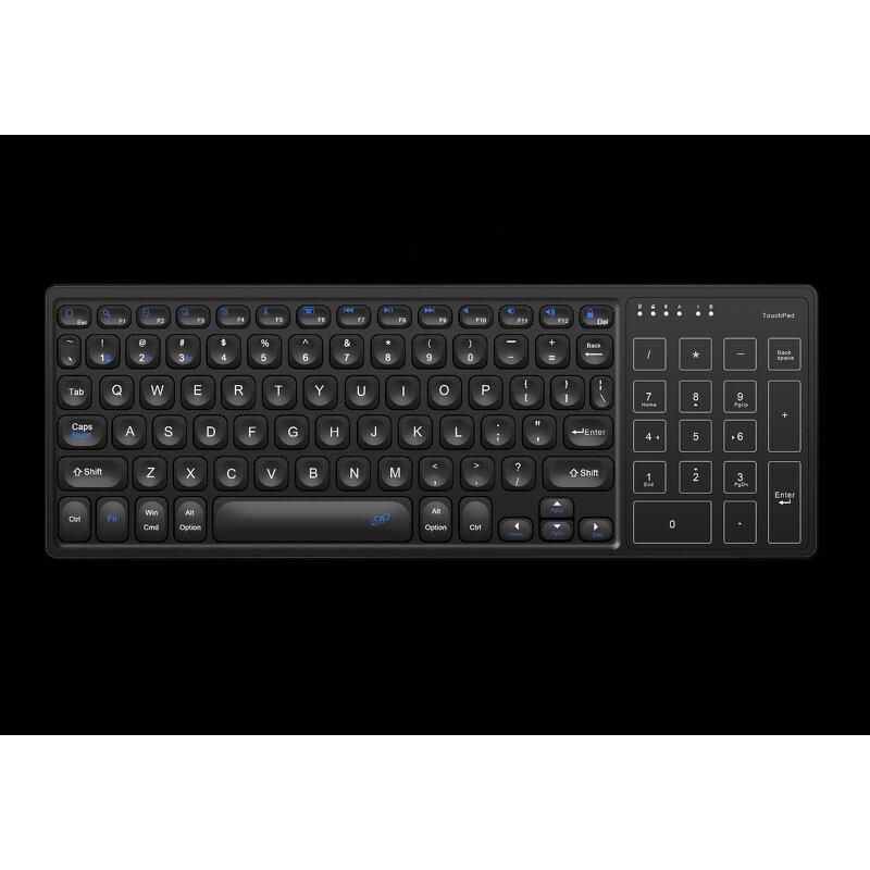 Wireless Keyboard Factory - OEM Dual Mode LED RGB Touchpad Numeric