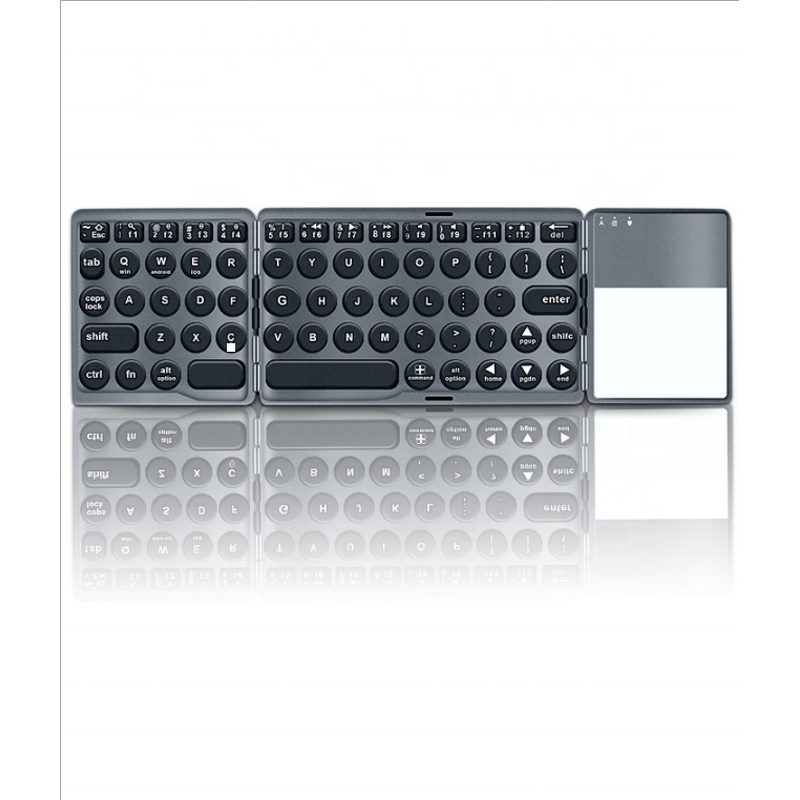 Folding Keyboard Factory - OEM Hot Slim Tri-fold Wireless Touchpad