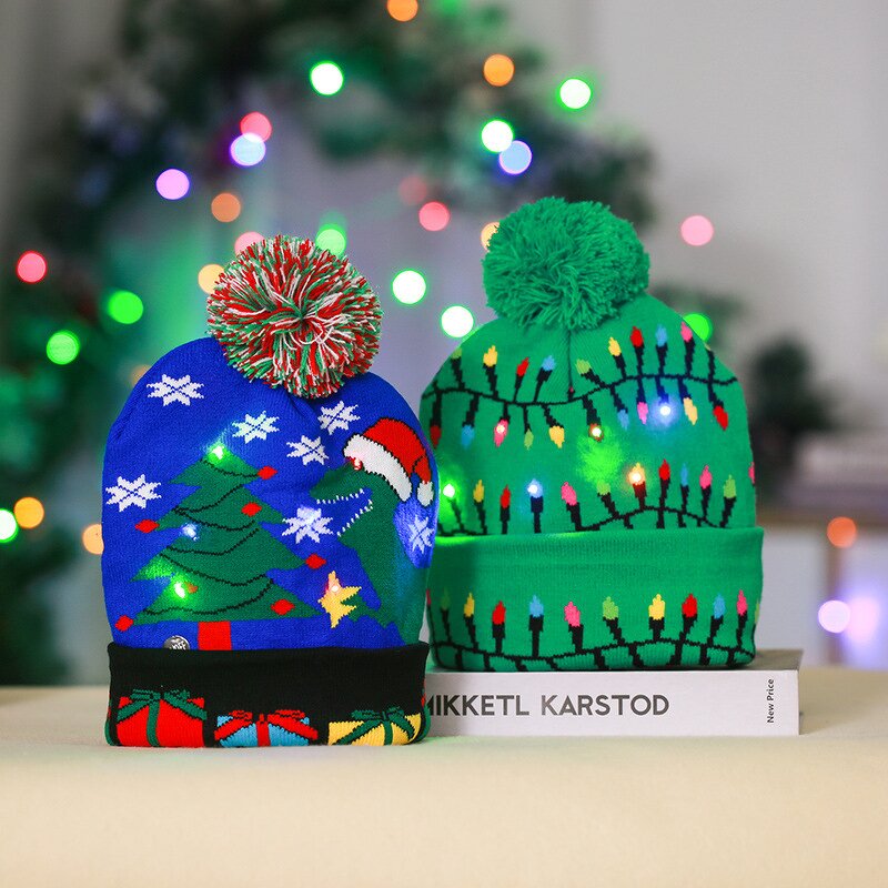 LED Knitted Hat Manufacturer - OEM Children's Winter Digital Printed Beanie