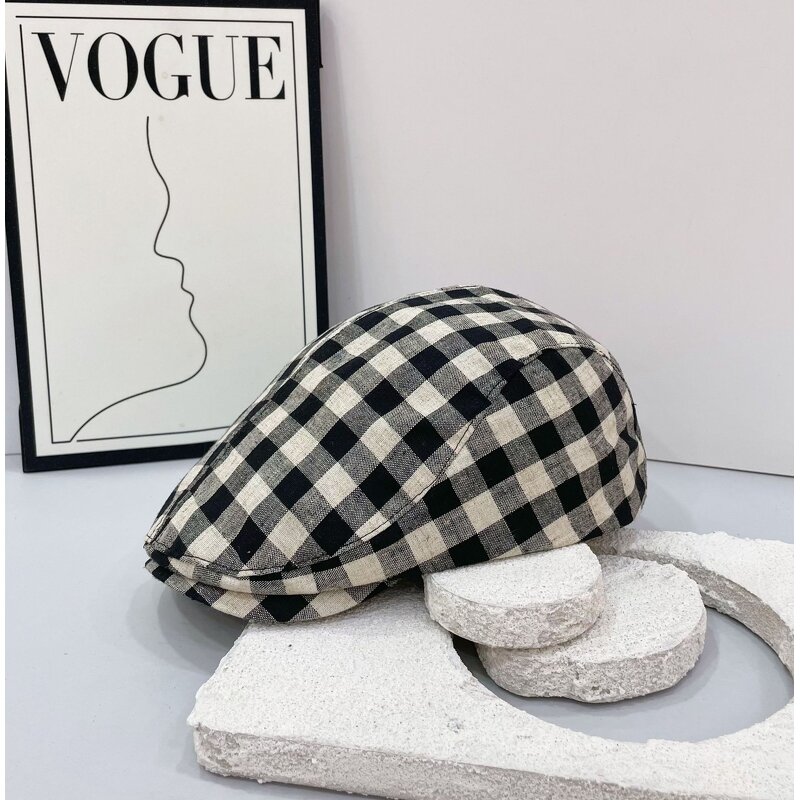 Winter Beret Supplier - OEM Unisex Vintage Cotton Acid Washed Newsboy Style