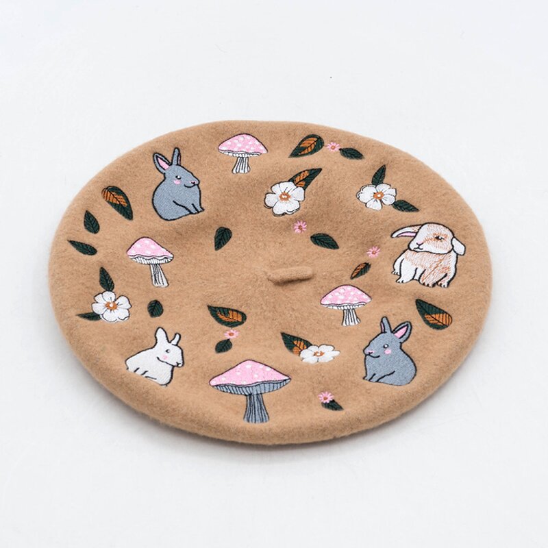 Wool Beret Factory - OEM Thickened Custom Embroidered Party Outdoor