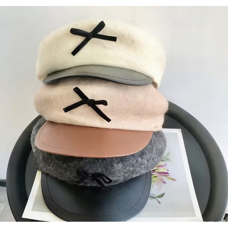 Wool Beret Supplier - OEM Premium Custom Logo All-Season Universal Fit