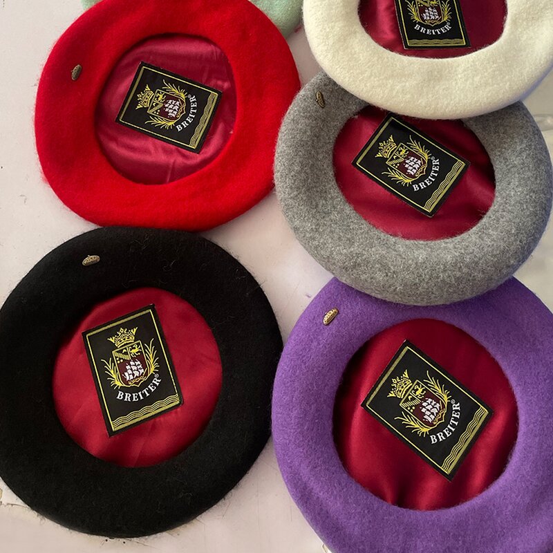 Wool Beret Manufacturer - OEM New Style Thickened Lined Women's French