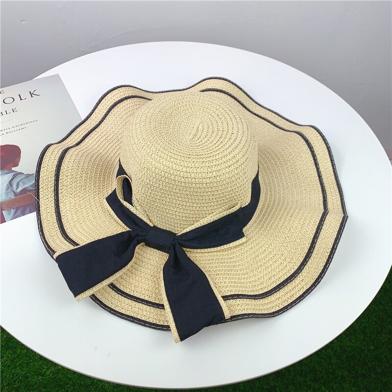 Straw Hat Manufacturer - OEM Women's Summer Outdoor Paper Sun Beach Hat