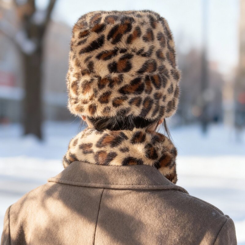 Winter Bucket Hat Factory - OEM 2026 Leopard Cheetah Printed Faux Fur