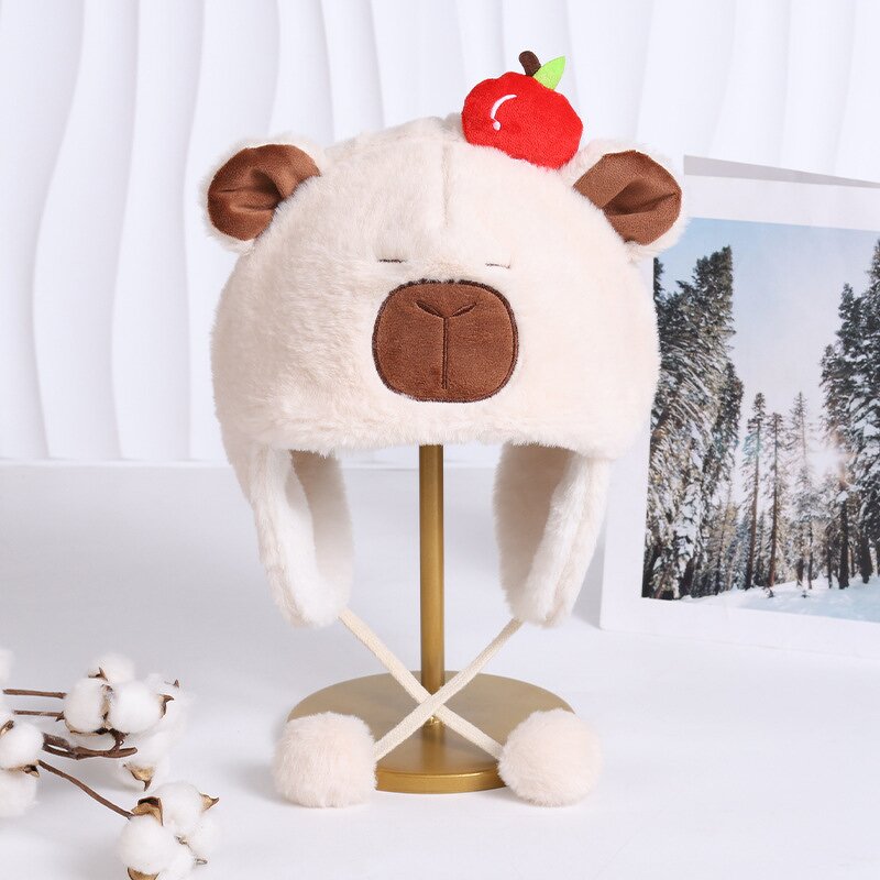 Faux Fur Hat Factory - OEM Custom Cute Winter Warm Digital Printing Plush