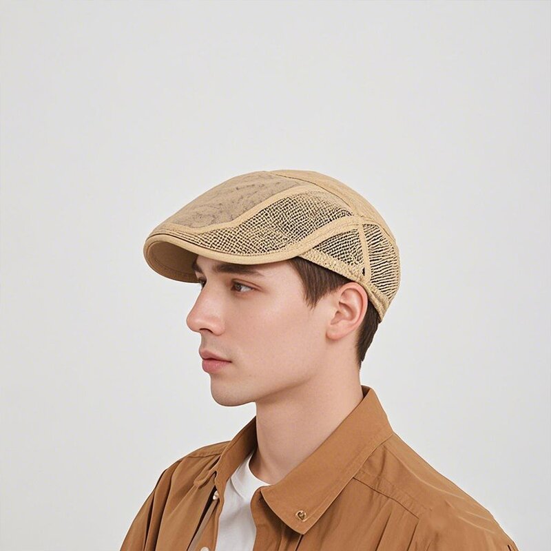 Flat Cap Factory - OEM Summer British Style Vintage Ivy Mesh Breathable