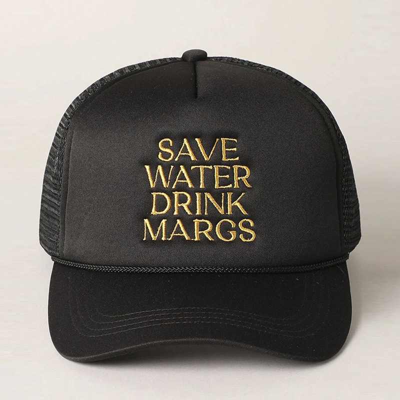 Baseball Cap Factory - OEM New Fashion Letter Embroidery Strap Mesh PVC