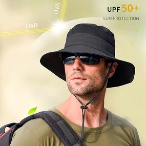 Men's Sun Hat Manufacturer - OEM Summer Hiking Fishing Oversized Polyester