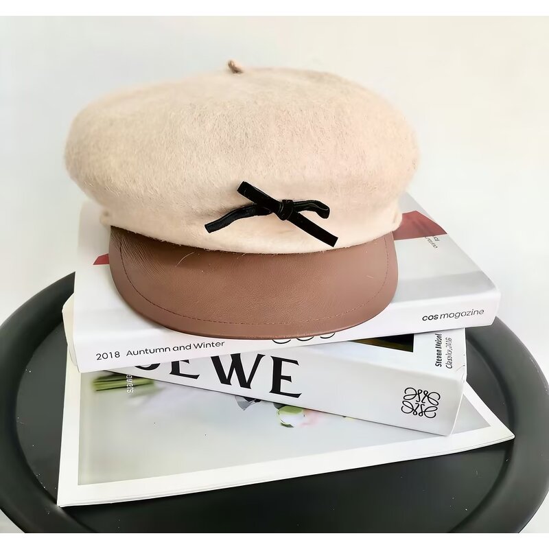 Wool Beret Supplier - OEM Premium Custom Logo All-Season Universal Fit