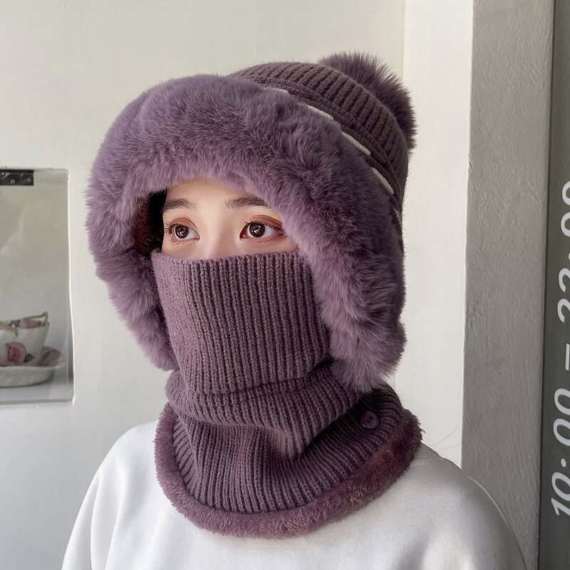 Knitted Beanie Manufacturer - OEM 2026 New Two-Color Wool Blend Fleece