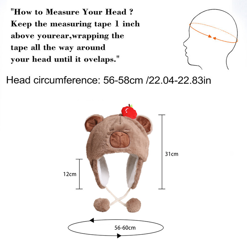 Faux Fur Hat Factory - OEM Custom Cute Winter Warm Digital Printing Plush