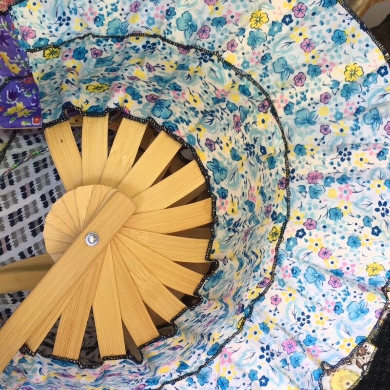 Portable Sun Hat Supplier - OEM Newest Selling 2 in 1 Bamboo Flower Fan