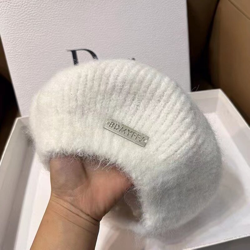Mauhair Beret Factory - OEM 2025 New Style Knitted Korean Character Big
