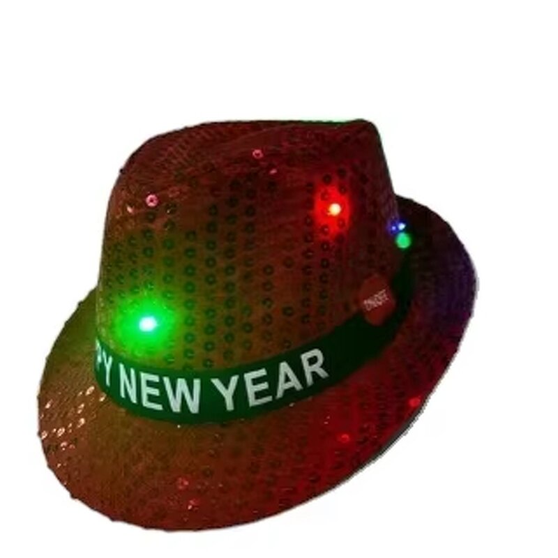 Sequin Jazz Hat Manufacturer - OEM New Year's Happy Five-pointed Star Black