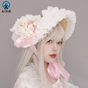 Straw Sun Hat Factory - OEM Fashionable Handmade Natural Grass Lace Bow