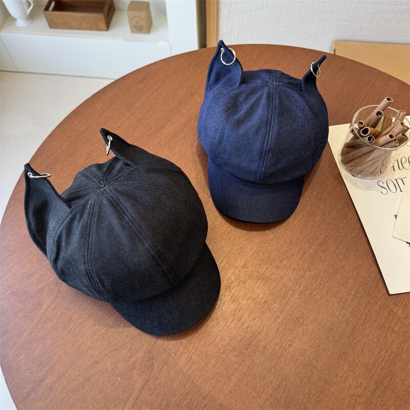 Newsboy Cap Manufacturer - OEM Fashionable Personality Cute Cat Ears Korean