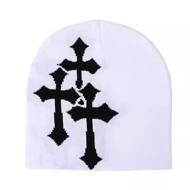Knitted Beanie Supplier - OEM Custom Unisex Jacquard Cross European American
